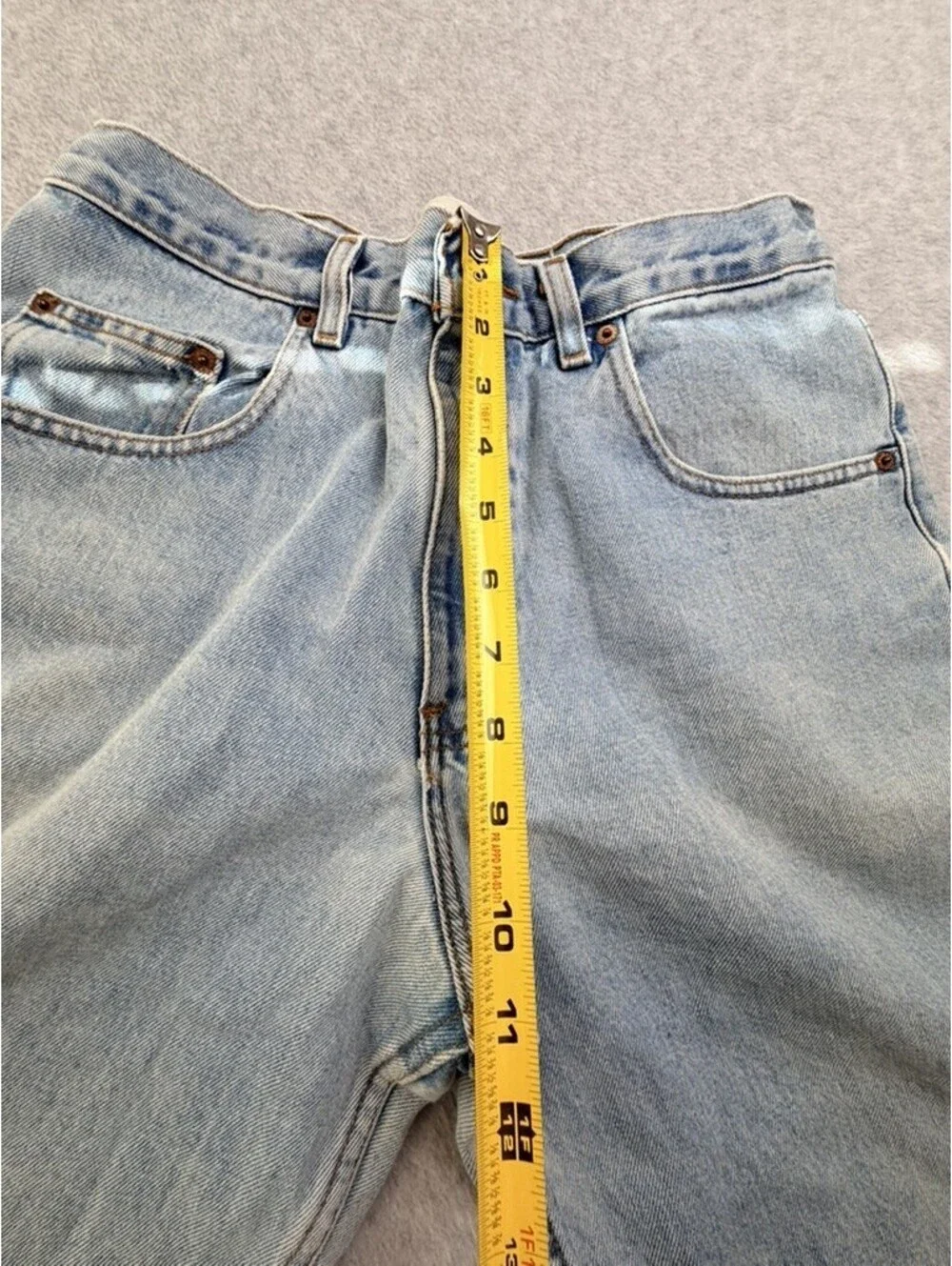 Arizona Jean Co Mens Jeans W31 L29 Light Wash Blue Relaxed Fit Straight Denim